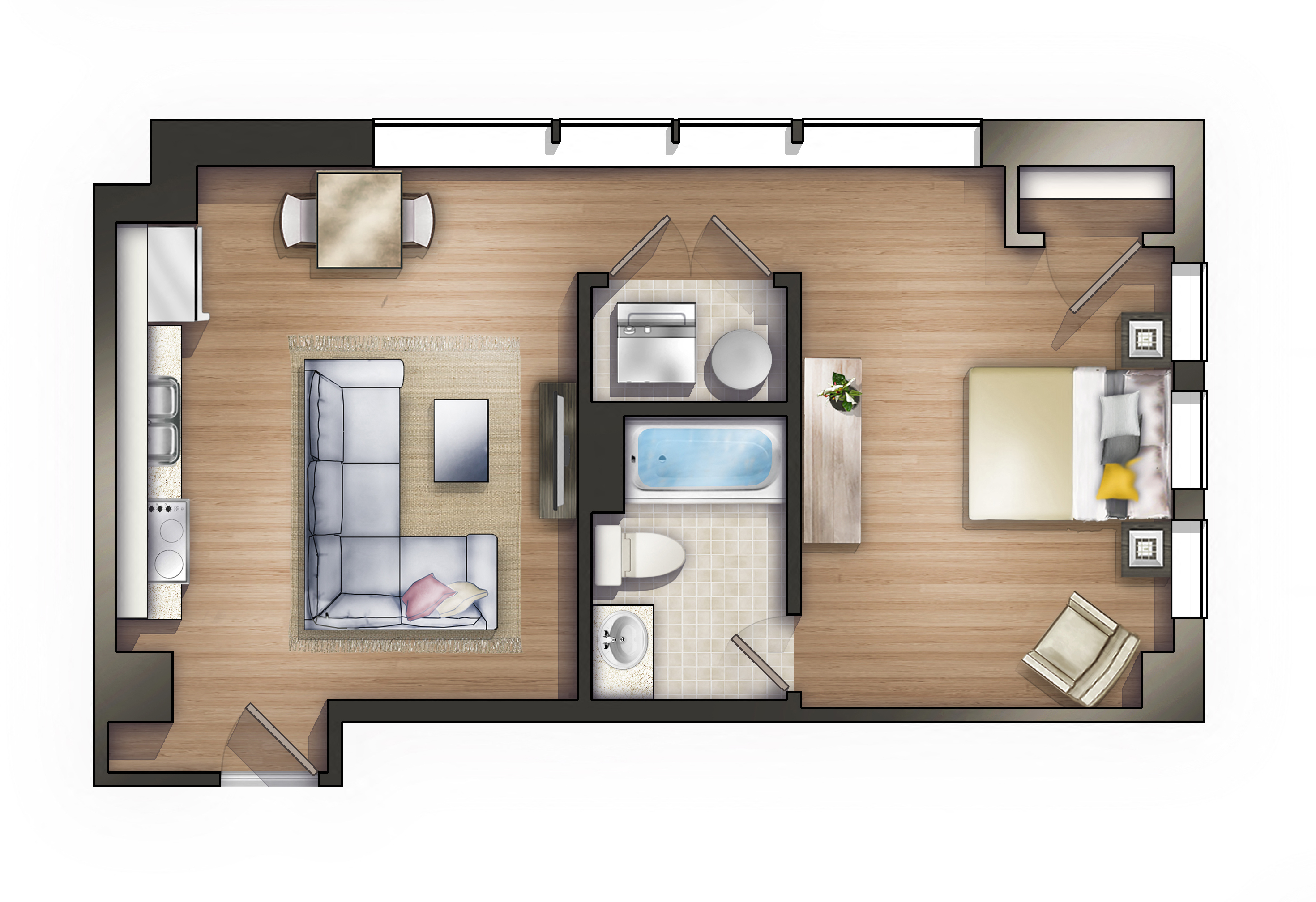 721 Broad Street, Suite 305 Studio-2 Beds Apartment for Rent - Photo Gallery 29